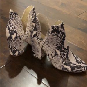 Steve Madden Rockstar Natural Snake Bootie